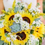 Bright Sunflowers, Succulent and Daisy Bouquet the perfect one with all my favorite flowers