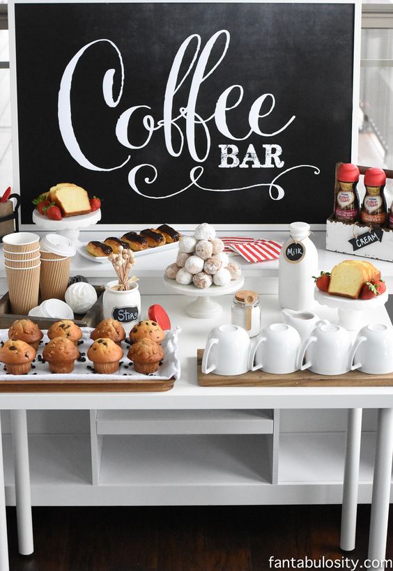 Coffee Bar For Your Wedding Party