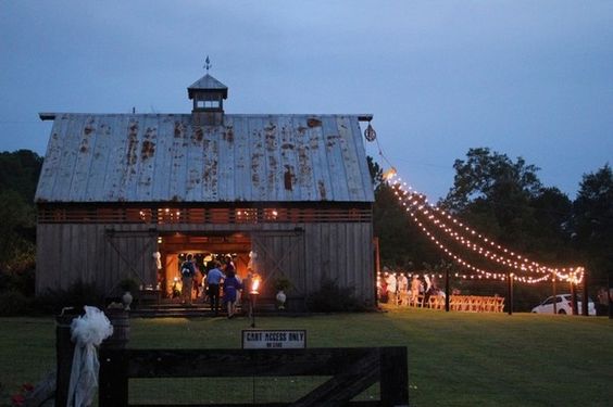 Fairly lights Rustic Outdoors Southside Wedding