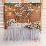 Flower and led light wedding backdrop