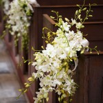 Flowers for the church wedding decorations