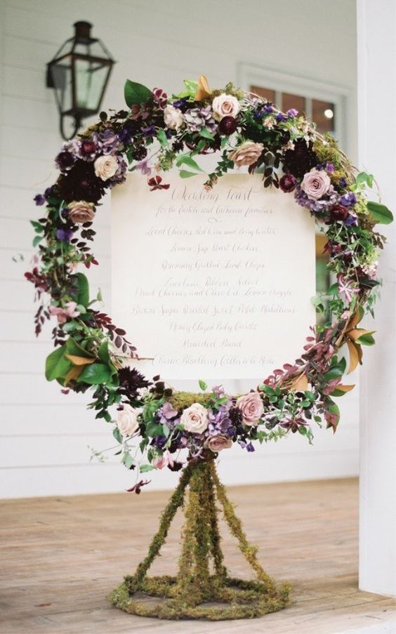 Greenery and Floral Wedding Wreaths