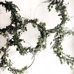 Greenery vine wreath backdrop