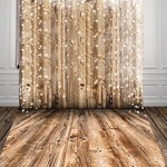 Led lights and wood backdrop
