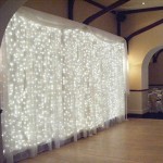 Let light and tulle wedding backdrop