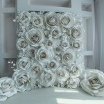 Paper backdrop for wedding