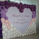 Paper flowers wedding backdrop Ideas