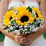 Sunflower and Baby's Breath Bouquet photo by lukeandcat