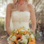 Sunflowers country wedding photo by carliestatsky