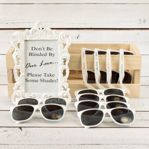 Sunglasses with Personalized Labels