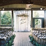 Wedding ceremony backdrop idea