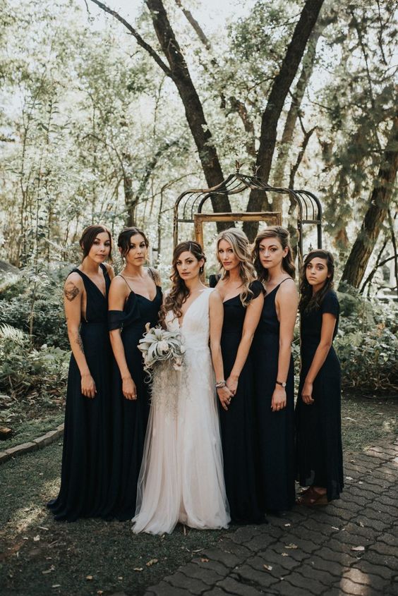 All black Bridesmaid dress Image by Jonnie Garret