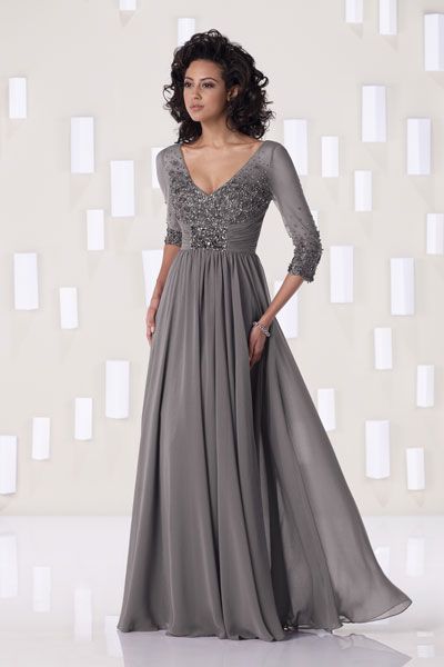 Gray Mother of the Bride Dresses