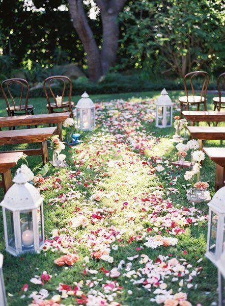 Rustic Outdoor Wedding Ceremony Decorations Ideas