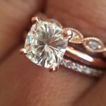 Rose Gold Engagement Ring with Diamond