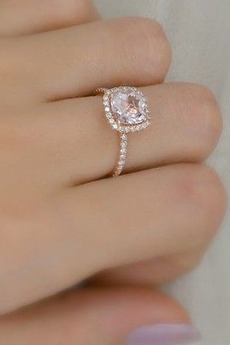 Simple Rose Gold Engagement Rings