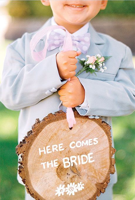 Tree Stumps Wedding Ideas - here comes the bride