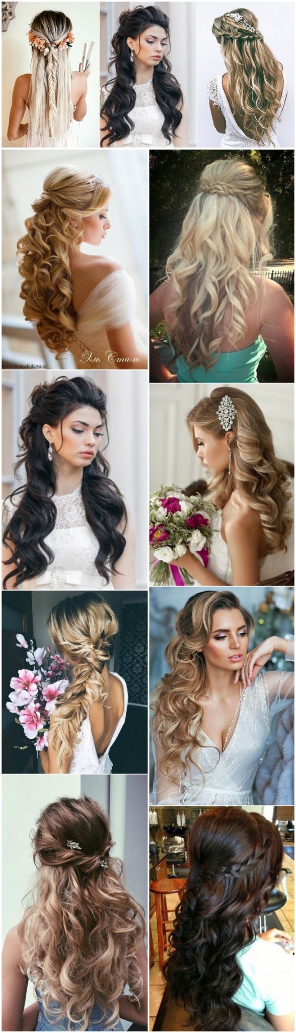 Unique Wedding Hairstyles for Long Hair