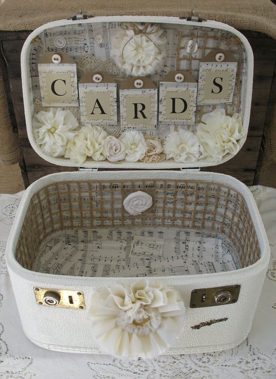 Vintage Suitcase Wedding Card Box You can do it yourself
