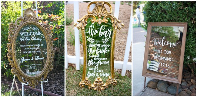 27 Vintage Mirror Wedding Sign Decoration Ideas