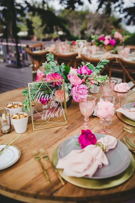 A beautiful pink and gold outdoor San Diego wedding