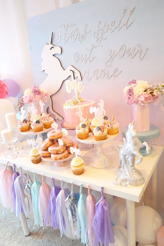 Elegant Pastel Unicorn Soiree on Kara's Party Ideas