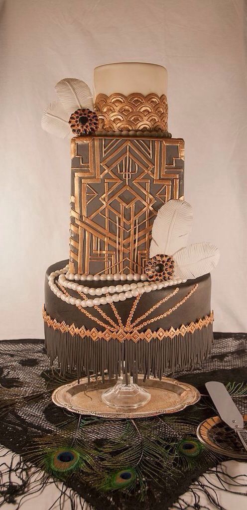 The Great Gatsby wedding cake