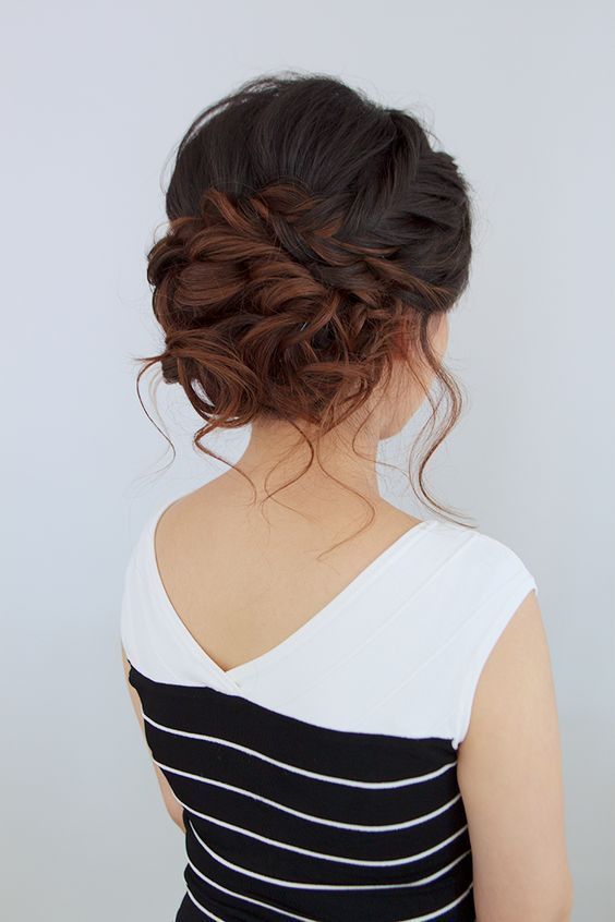 wedding updo hairstyle for bridal