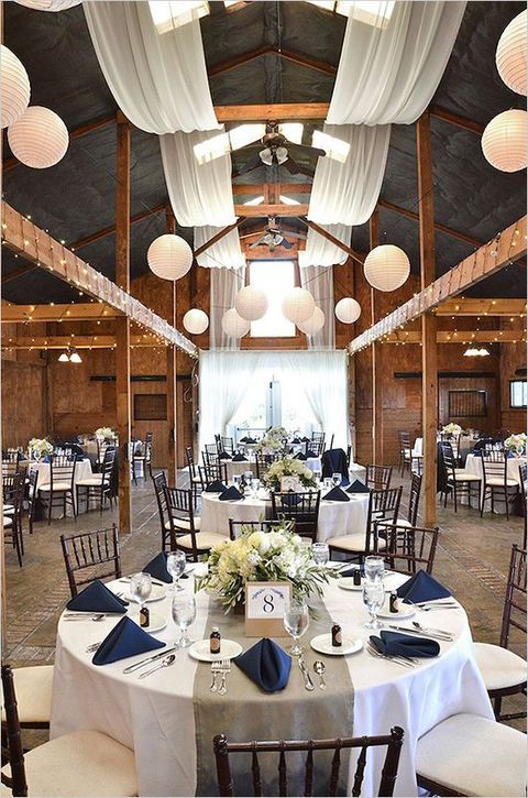 Elegant Navy And White Wedding Ideas