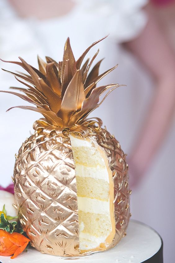 Gold Pineapple Cake