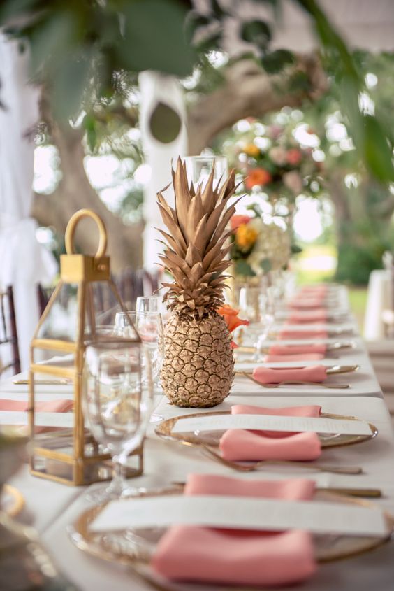 Gold Pineapple Wedding by Pure Luxe Bride