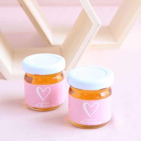 Personalized Wedding Honey Jars