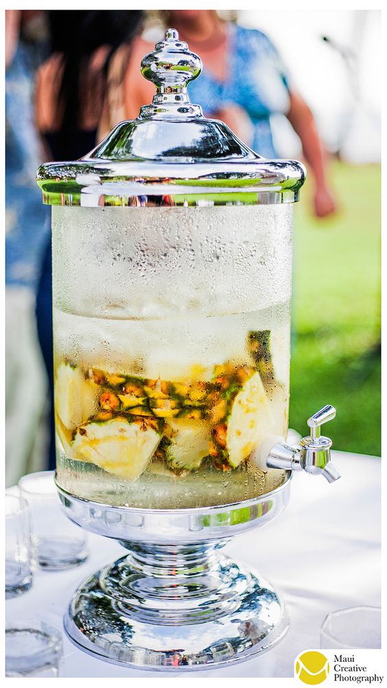Pineapple infused water tastes amazing! Perfect way to cool off on a hot day wedding ideas
