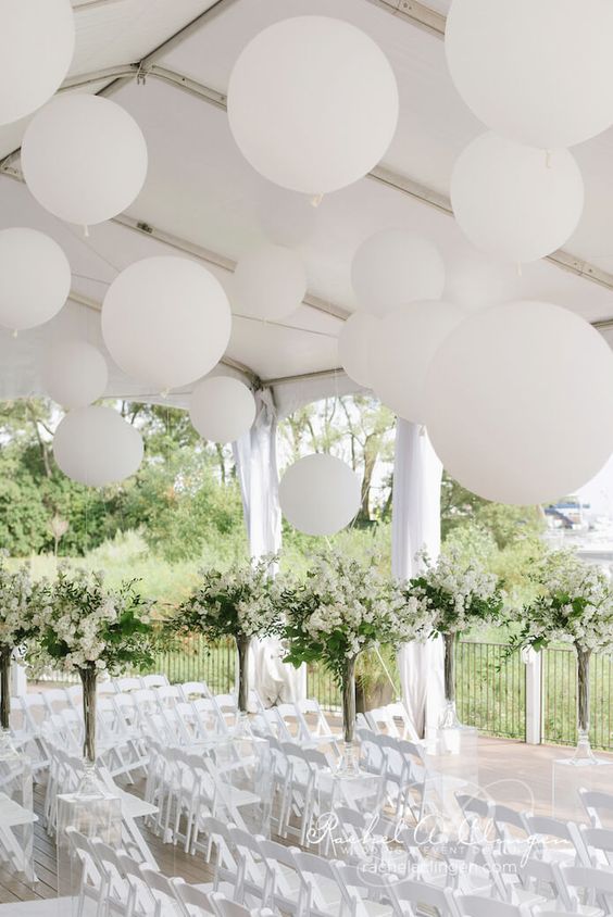 Thao & Alex Palais Royale tent weddings large balloons