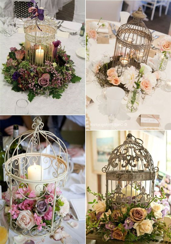 floral birdcage wedding decoration ideas