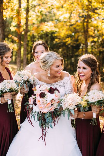 lovely and vintage fall wedding bouquets