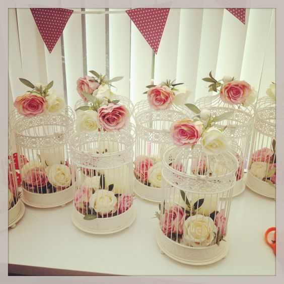 lovely vintage birdcage for your wedding centerpieces