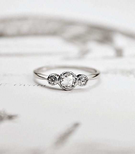 simple and subtle engagement ring
