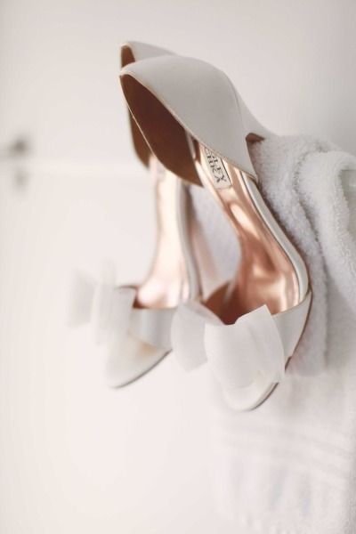 sweet white wedding shoes