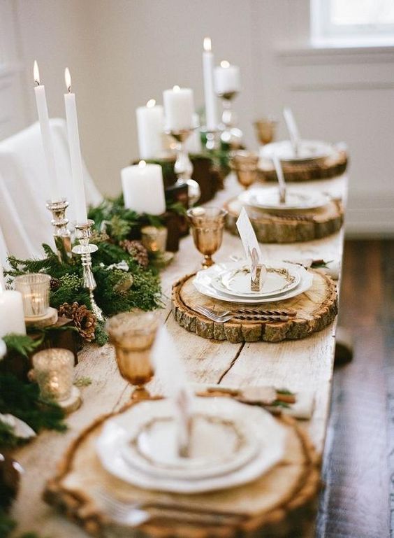 awesome winter wedding table setting ideas