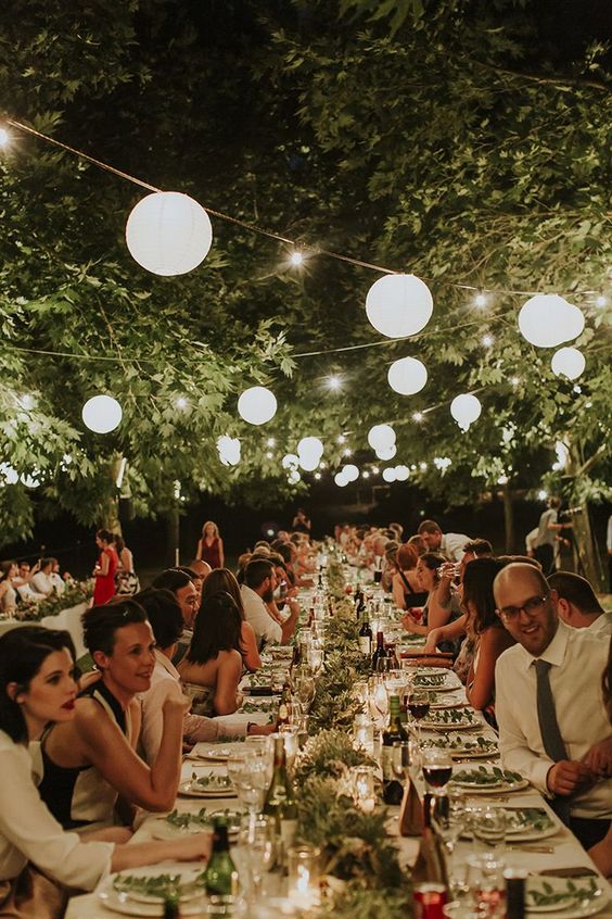 beautiful and stylish tuscan wedding reception