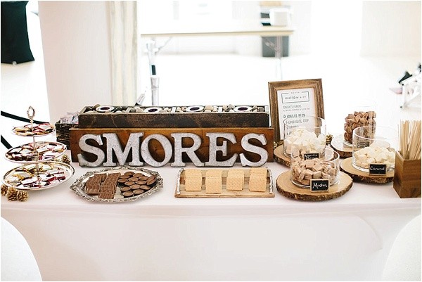 charming shabby chic s'more station