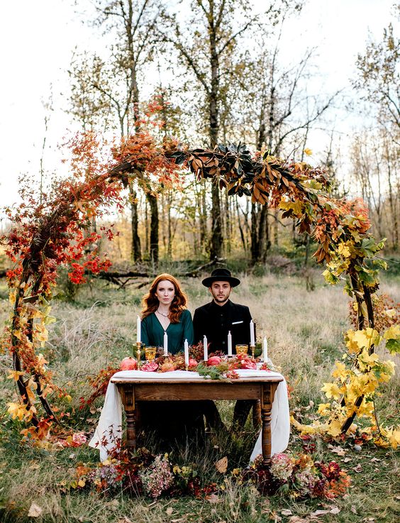chic and rust fall wedding
