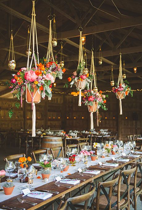 fresh florals and greenery wedding decor