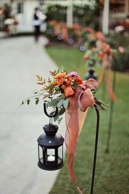 lighten up the fall wedding with lanterns