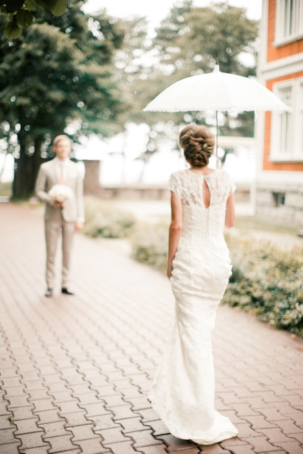 romantic rainy day portrait