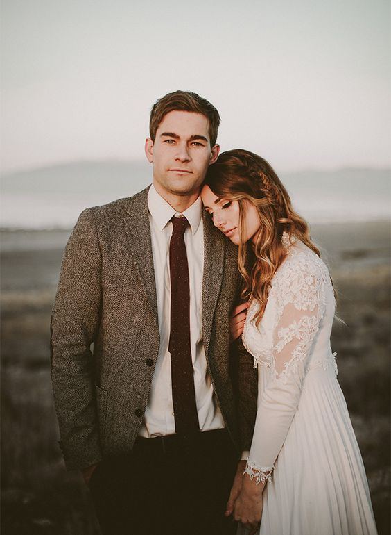 vintage and romantic elopement