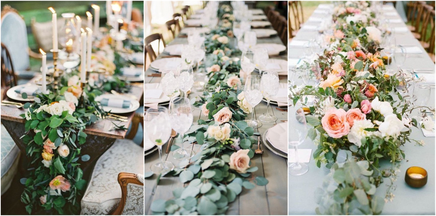 23 Wedding Trend--Unique Floral Wedding Garland Table Runner Ideas