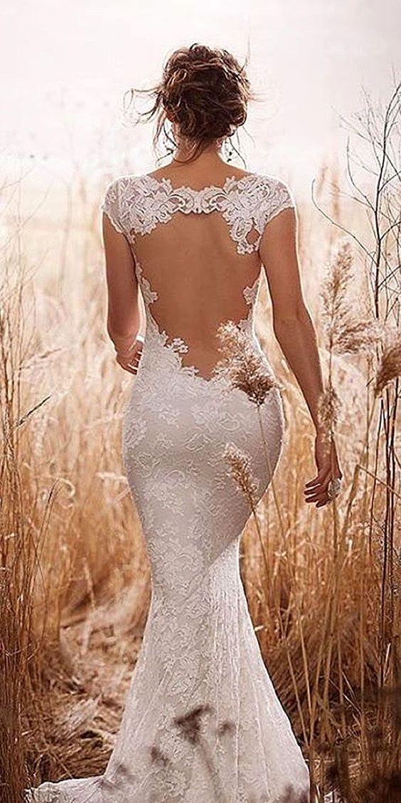 Stunning Open Back Wedding Dresses That Wow 004