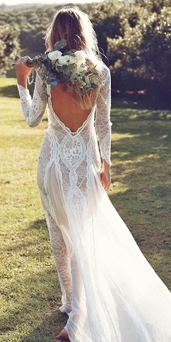 Stunning Open Back Wedding Dresses That Wow 018